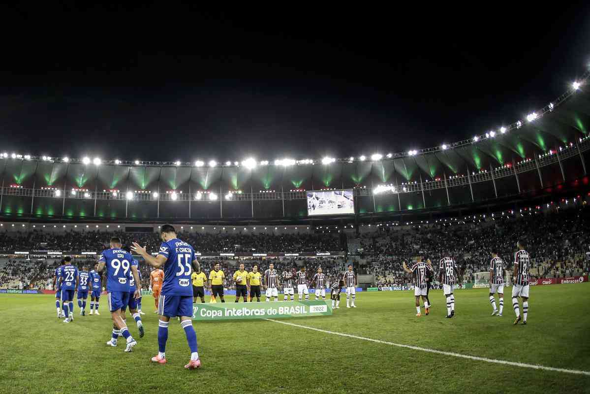 Fotos do jogo de ida das oitavas de final da Copa do Brasil, entre Fluminense e Cruzeiro, no Maracanã, no Rio de Janeiro