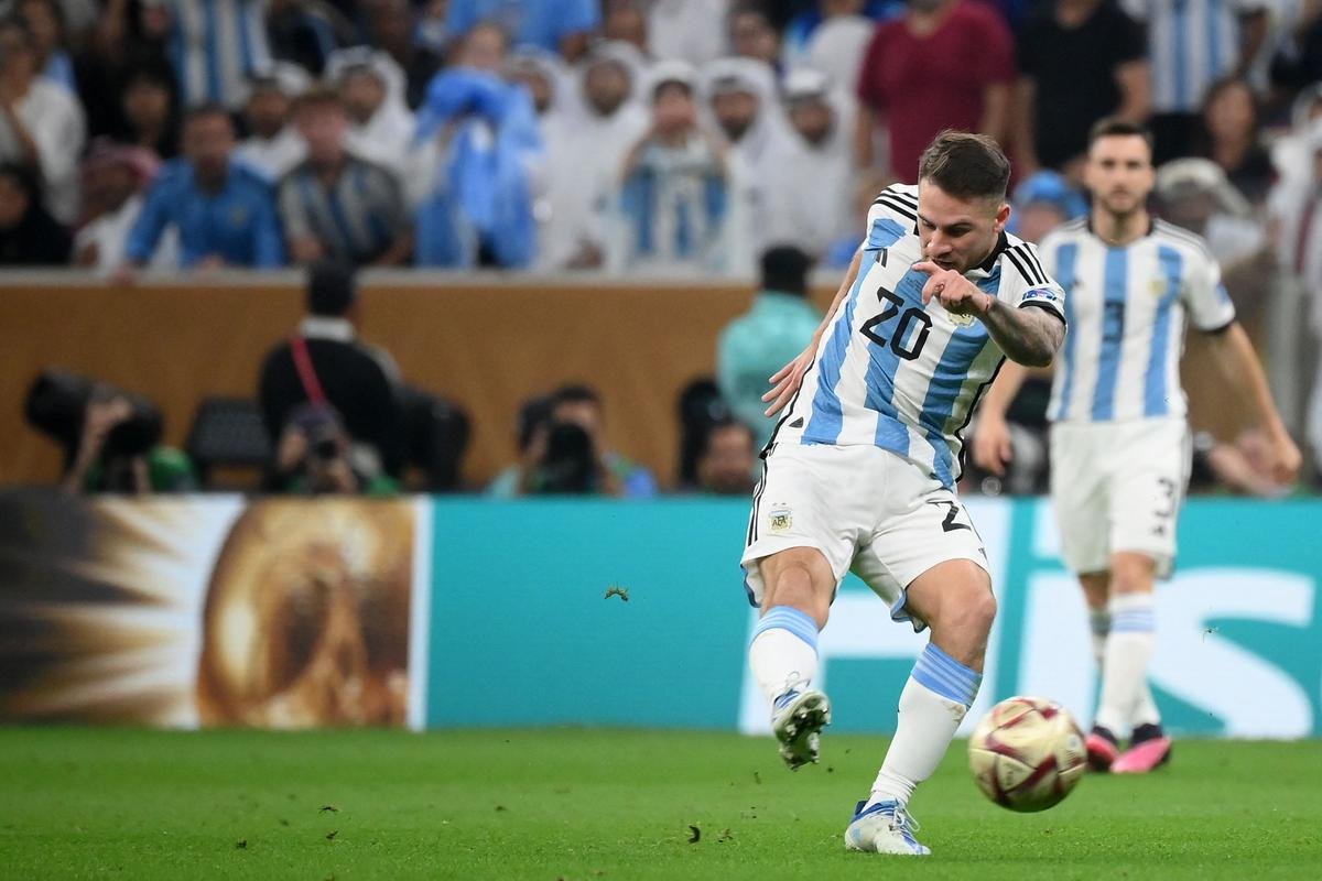As melhores imagens da final da Copa do Mundo entre Argentina e Frana, no Estdio Icnico de Lusail, no Catar