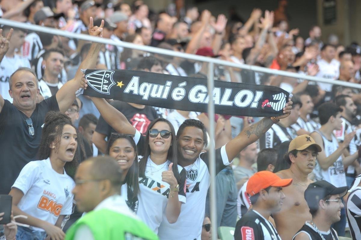 Torcida do Atltico na deciso do Campeonato Mineiro, no Independncia