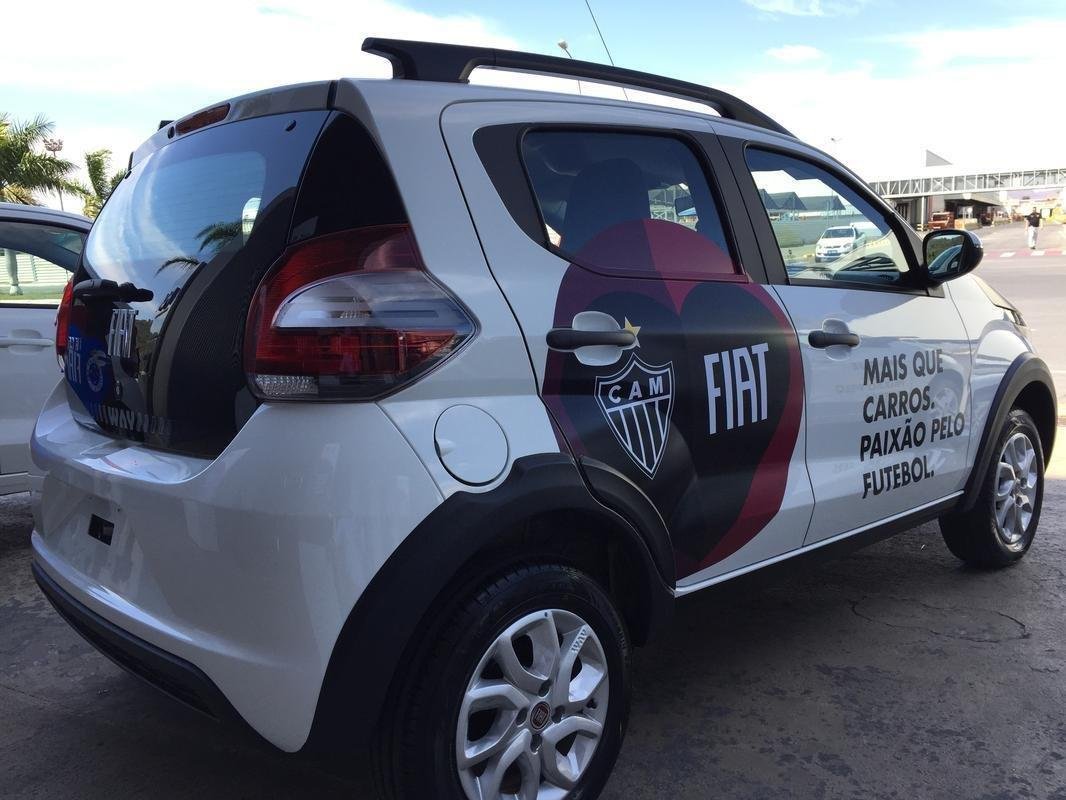 Presidentes e mascotes de Amrica, Atltico e Cruzeiro foram  fbrica da Fiat, em Betim, onde firmaram acordo comercial