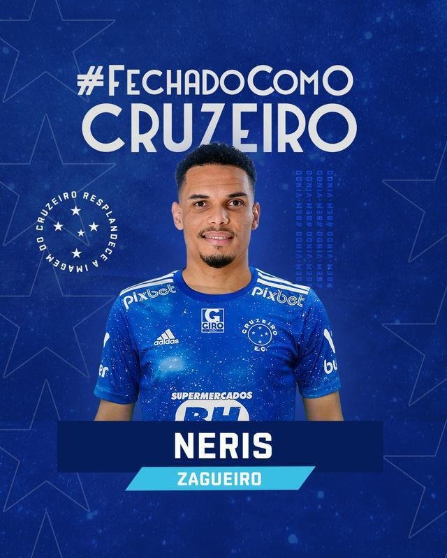 Cruzeiro anunciou o zagueiro Neris