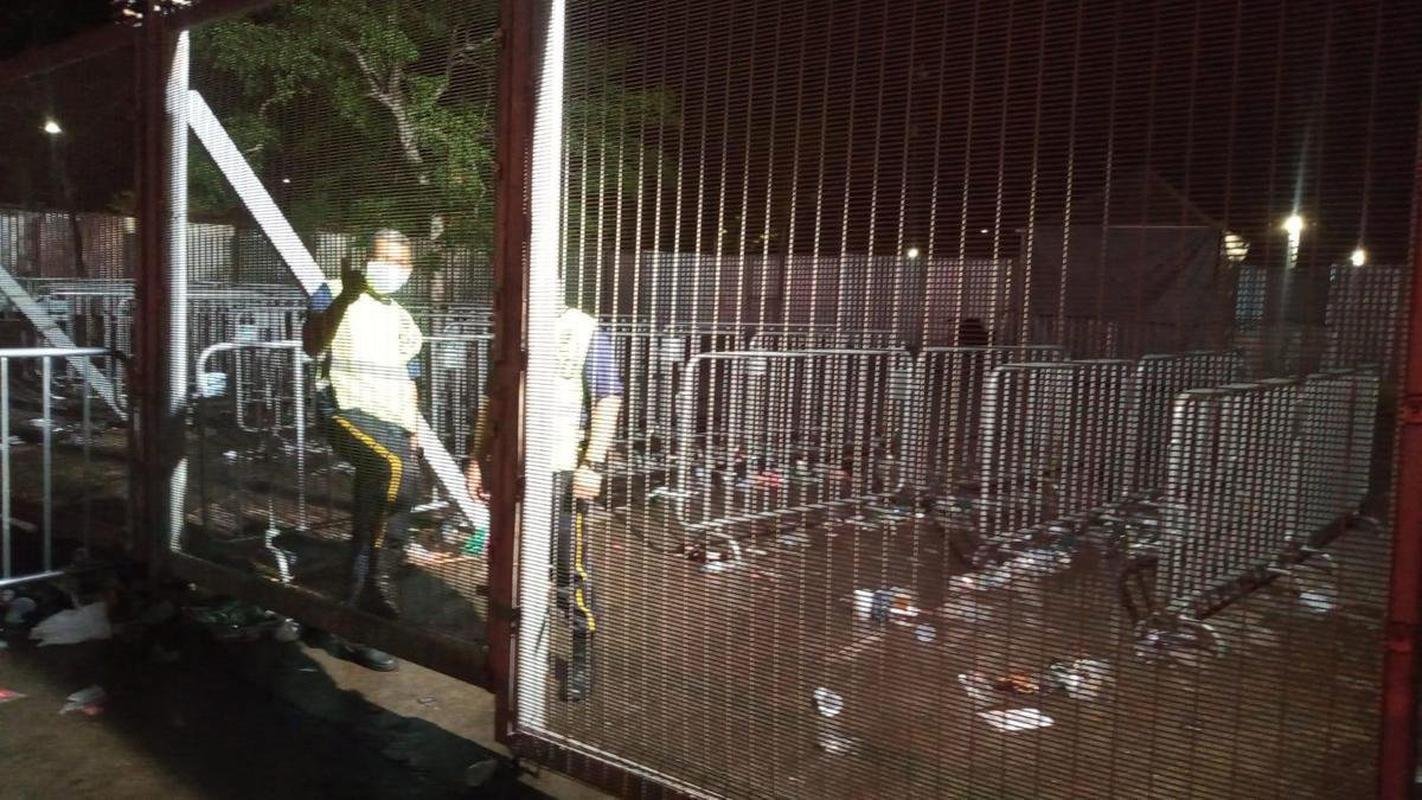 Fotos da torcida do Atltico no pr-jogo contra o Palmeiras no Mineiro