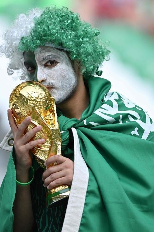 Polnia x Arbia Saudita: fotos da torcida no jogo da Copa do Mundo