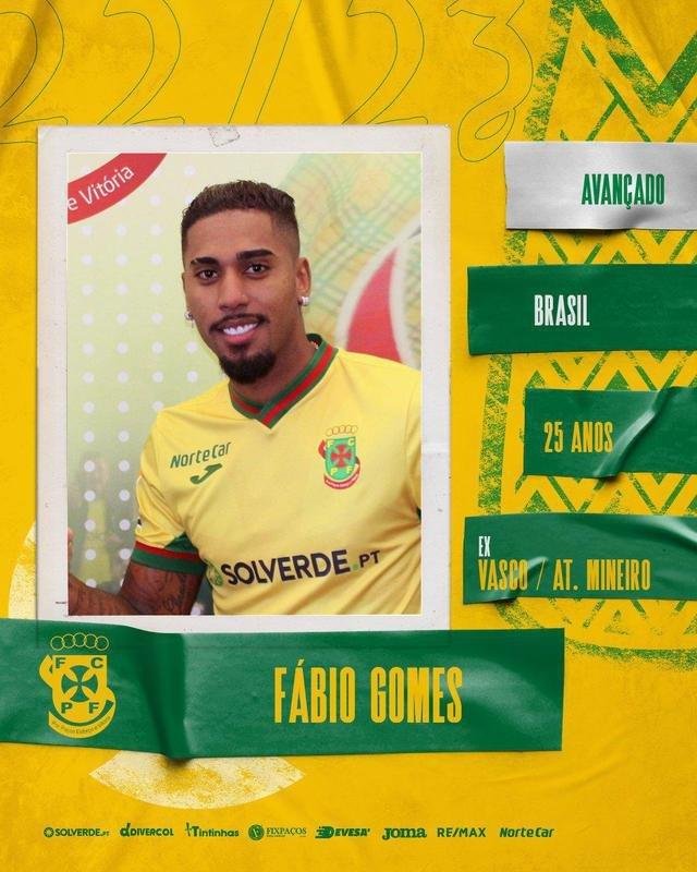 Fbio Gomes (atacante) - Paos de Ferreira (Portugal) - at o fim de junho