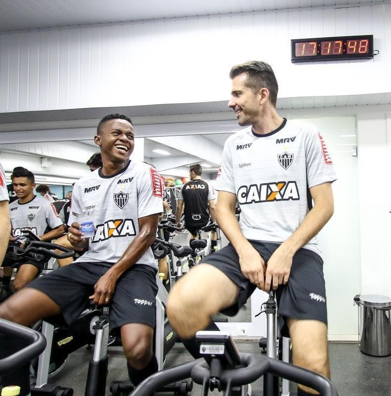 Veja fotos dos jogadores do Atltico no dia da reapresentao