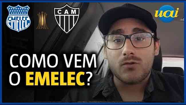 Jornalista Steffanno Dueñas atualiza as informações do Emelec, adversário do Atlético na Copa Libertadores