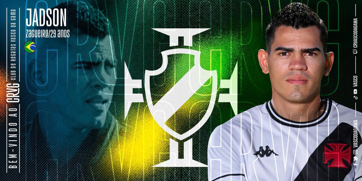 Jadson (zagueiro): contratado em novembro de 2020 junto ao Portimonense-POR, por empréstimo