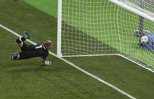 Goleiro Karius, do Liverpool, na partida contra o Real Madrid pela final da Champions League