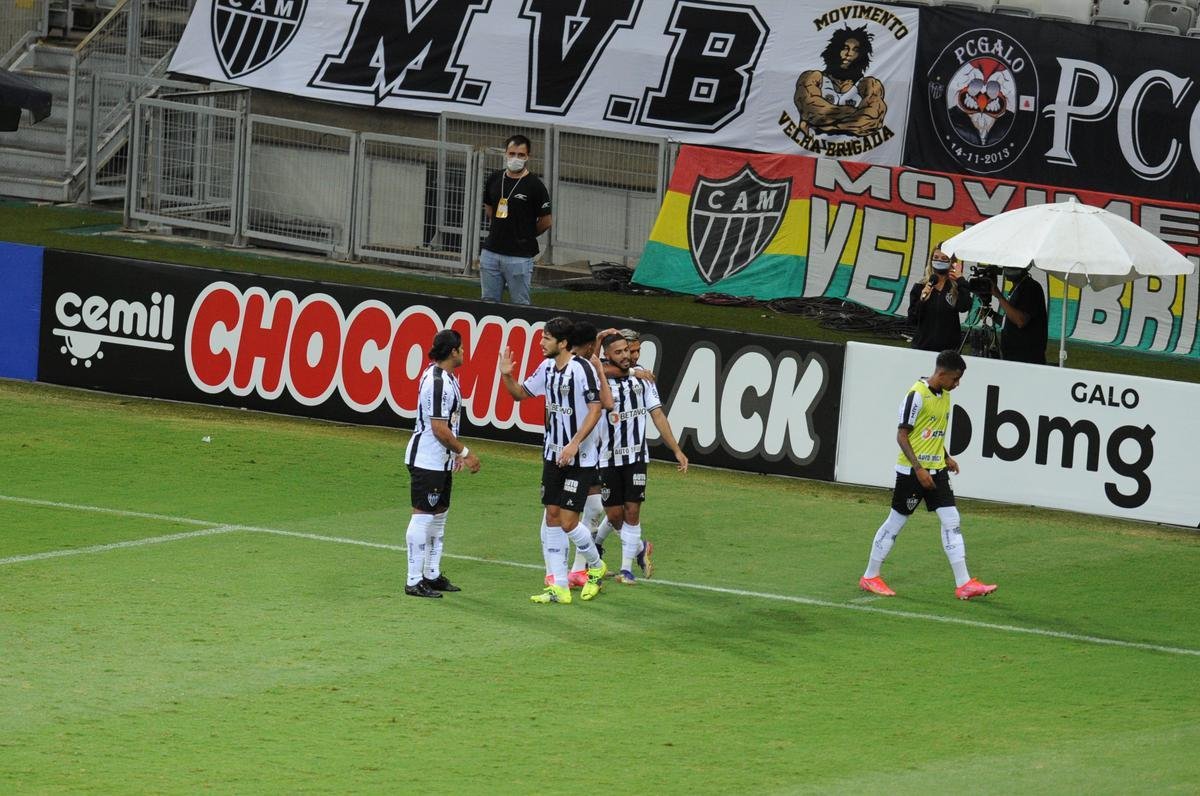 Fotos da estreia do atacante Hulk pelo Atltico, na partida contra o Uberlndia, no Mineiro, pela terceira rodada do Campeonato Mineiro de 2021