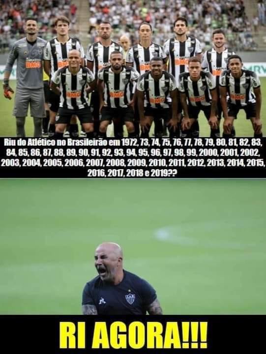 Torcedores rivais fazem memes com fim das chances de ttulo do Atltico