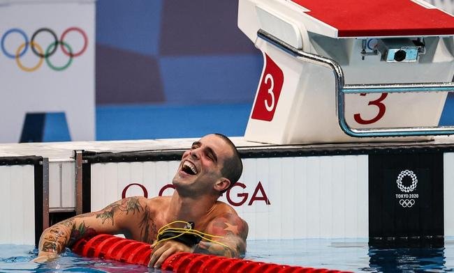 Bruno Fratus, do Minas, percorreu os 50m da piscina do Tokyo Aquatics Centre em 21s57 e levou o bronze