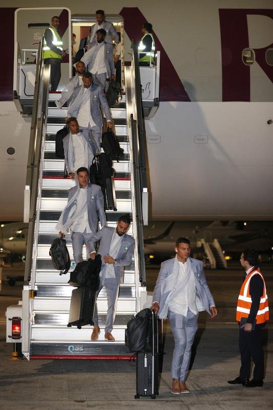 Chegada da Seleo Brasileira a Doha, no Catar, para disputar a Copa do Mundo da Fifa e tentar o hexa