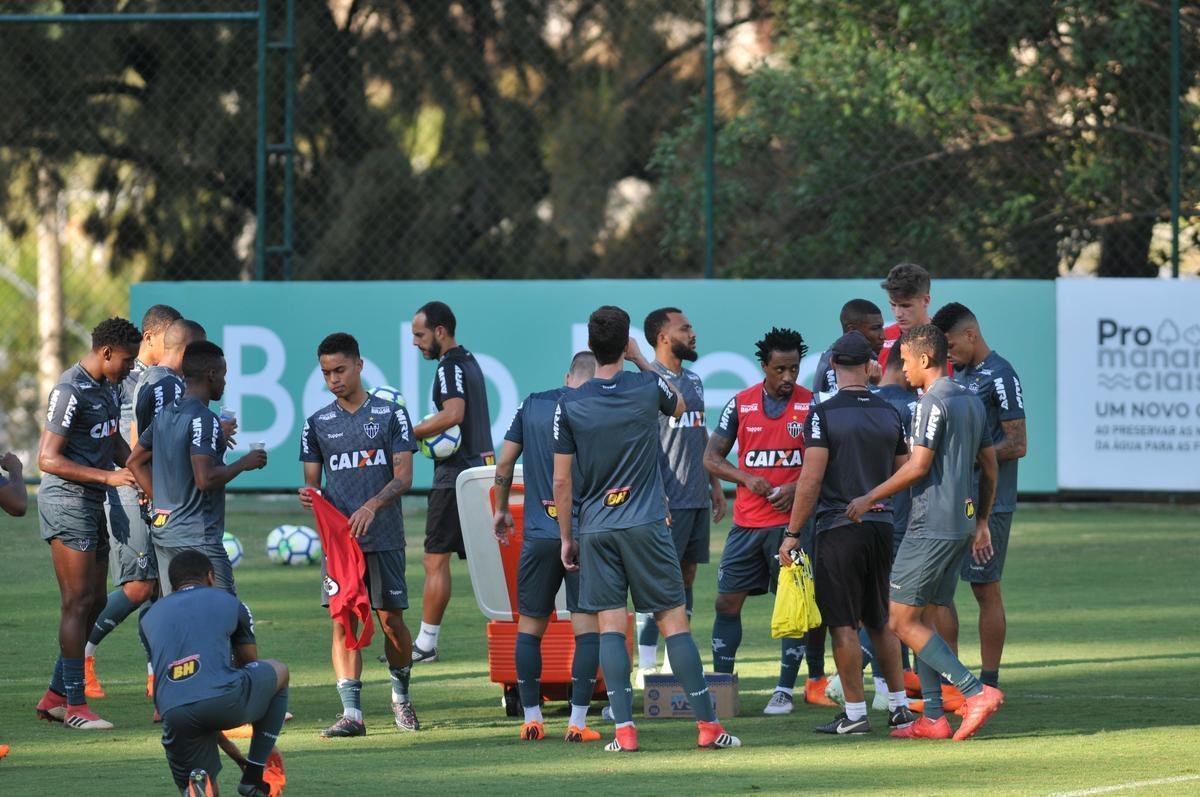 Jogadores do Atltico treinaram na tarde desta quinta-feira, dia seguinte ao empate por 0 a 0 com a Chapecoense