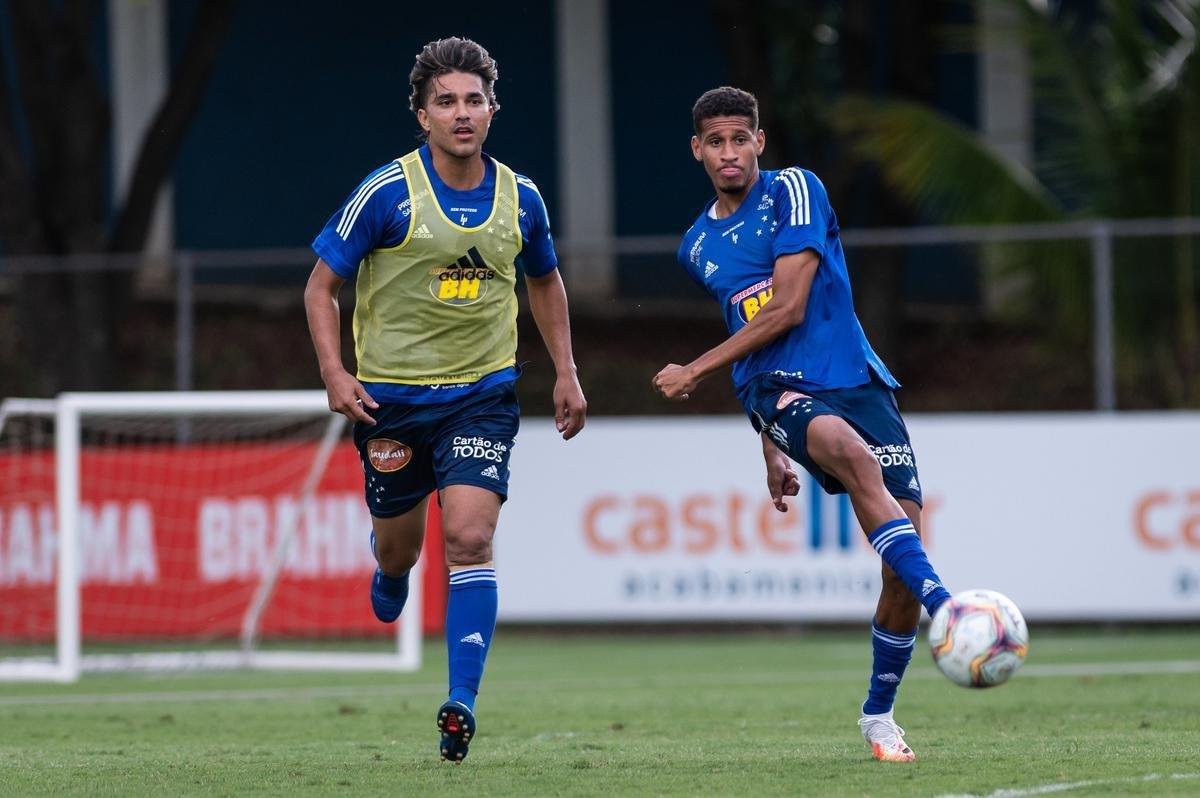 Imagens do primeiro treino do Cruzeiro antes do jogo contra o Cuiabá, pela Série B do Campeonato Brasileiro