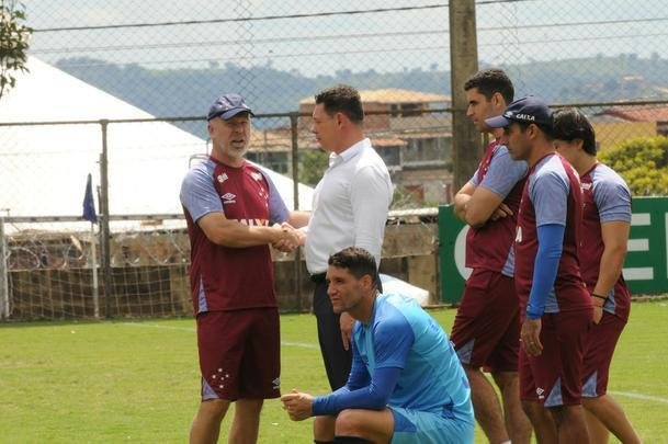 Galeria de fotos do treino do Cruzeiro nesta quarta-feira, na Toca da Raposa II (Paulo Filgueiras/EM D.A Press)
