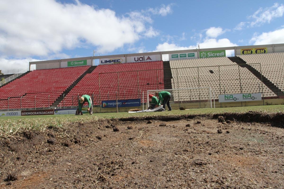 Fotos da Arena do Jacar, palco de jogos do Cruzeiro na Srie B