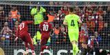 Origi abriu o placar para o Liverpool aos sete minutos do primeiro tempo