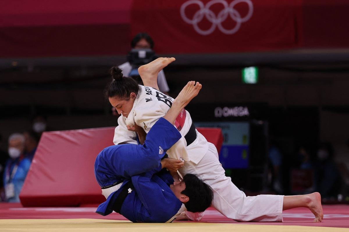 Mayra Aguiar venceu a sul-coreana  Hyunji Yoon com ippon e conquistou a medalha de bronze em Tquio