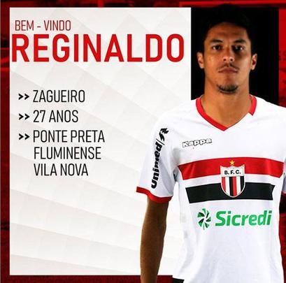 O Botafogo-SP anunciou a contratao do zagueiro Reginaldo, que estava na Ponte Preta