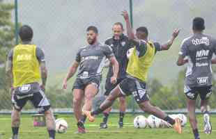 Treino do Atltico na Cidade do Galo, na manh desta tera-feira (24/1).