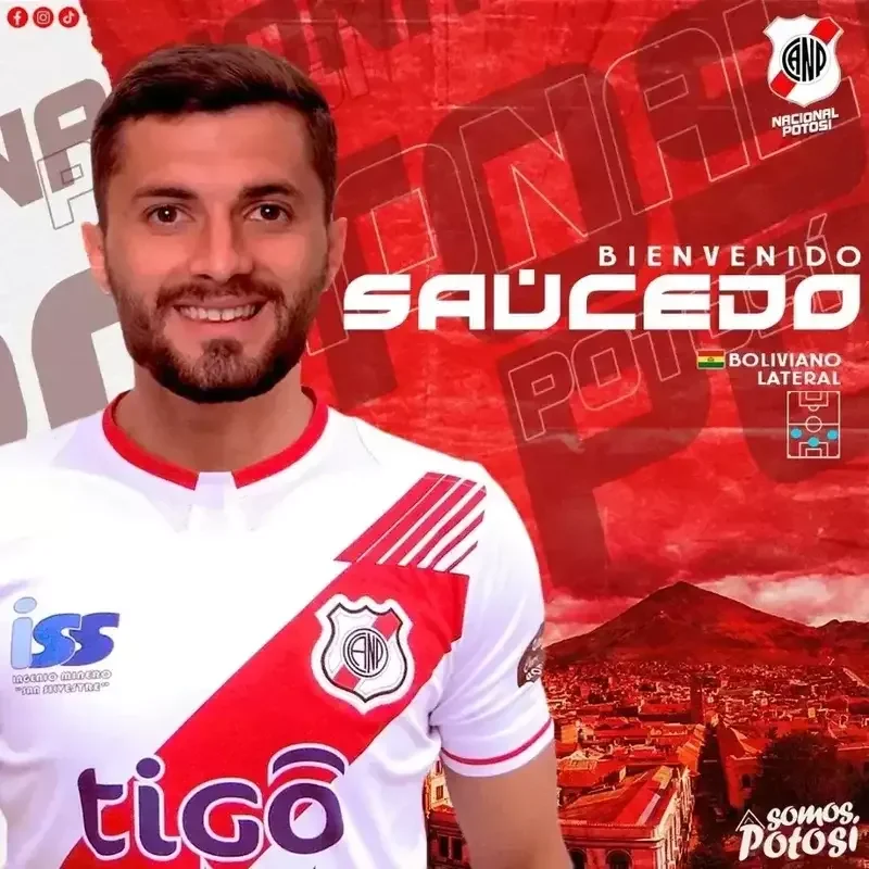 Nacional Potos (Bolvia) contratou o lateral-direito Widen Saucedo