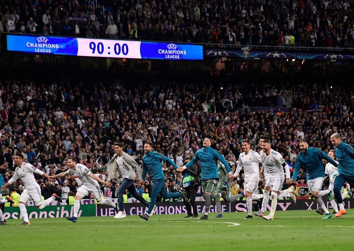 Depois da classificao do Real Madrid, festa merengue e decepo do Bayern no Santiago Bernabu