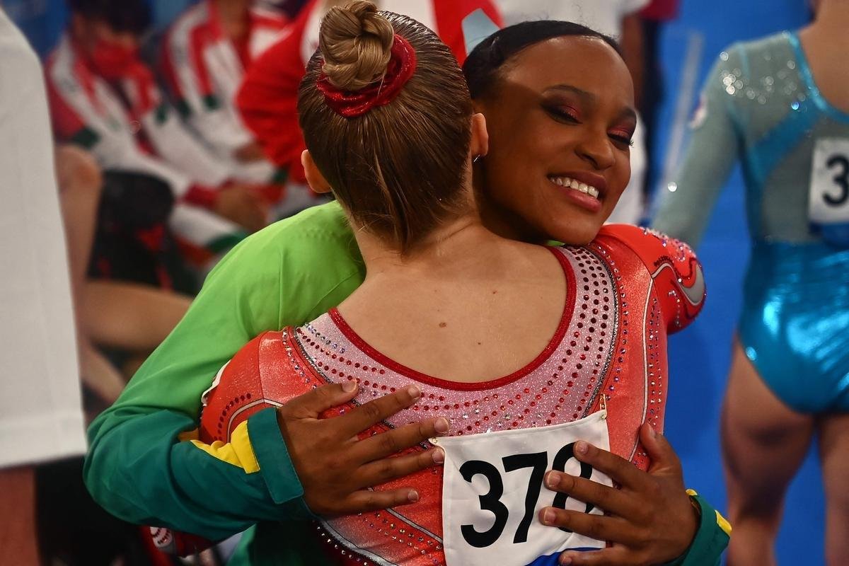 Rebeca Andrade conquistou a medalha de ouro no salto