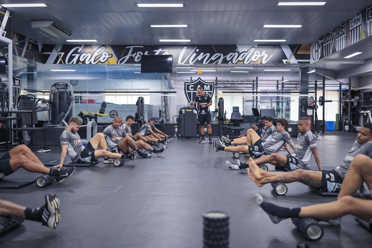 Treino do Atltico na Cidade do Galo, nesta quinta-feira (29/9).