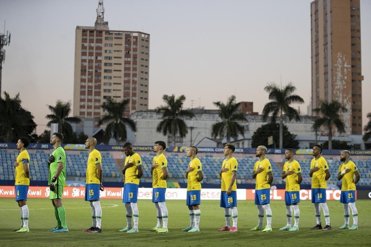 Fotos do jogo entre Brasil e Equador pela Copa Amrica