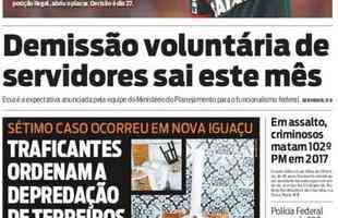 Jornais lamentaram empate no Maracan