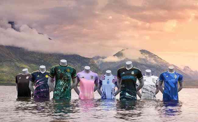 Adidas divulga camisas de seleções que disputarão a Copa do Mundo feminina, na Austrália e na Nova Zelândia, de 20 de julho a 20 de agosto