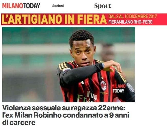 Caso Robinho ganha repercusso mundial