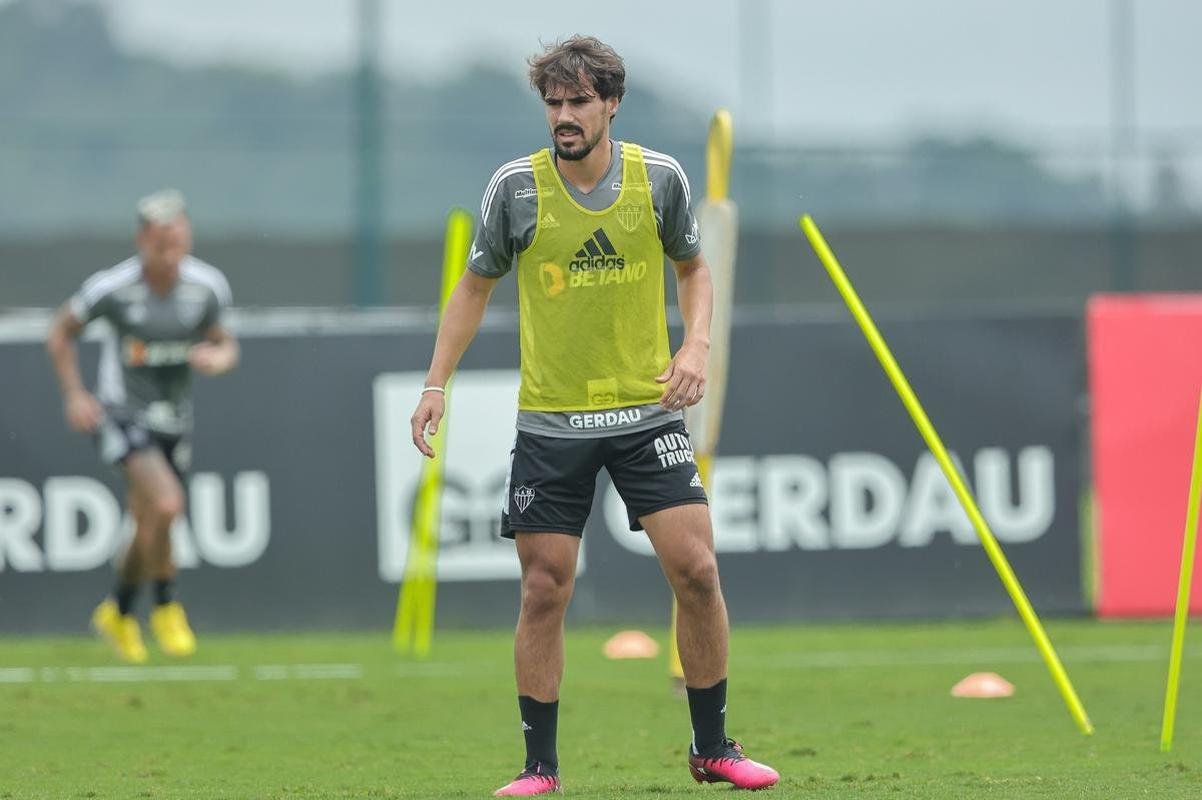 Treino tcnico do Atltico.