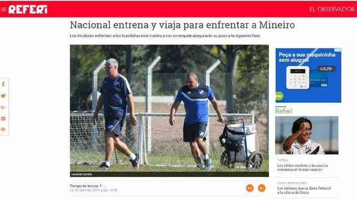 Veja destaques da imprensa uruguaia na vspera de Atltico x Nacional