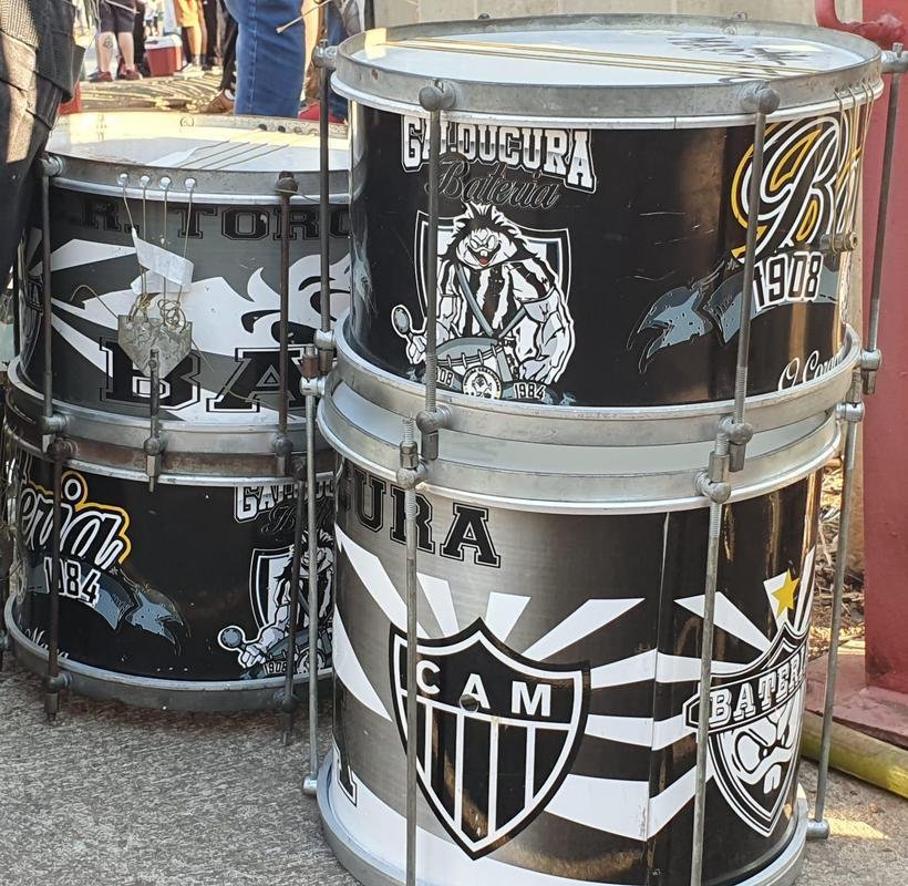 Fotos da torcida do Atltico no pr-jogo contra o Palmeiras no Mineiro
