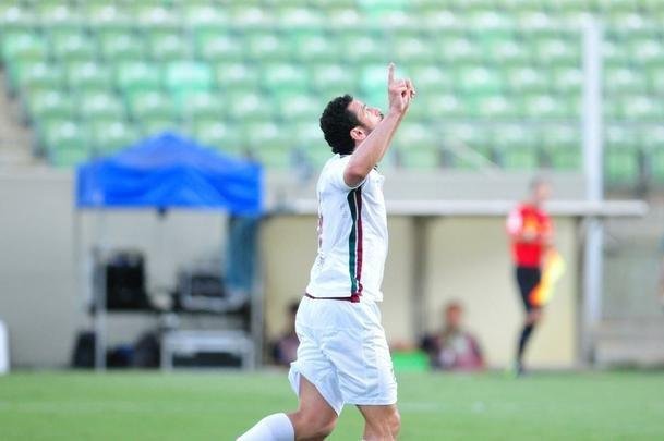 Imagens do jogo entre Amrica e Fluminense no Independncia