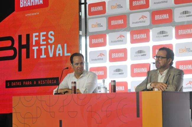  esquerda, o CEO da Arena MRV, Bruno Muzzi