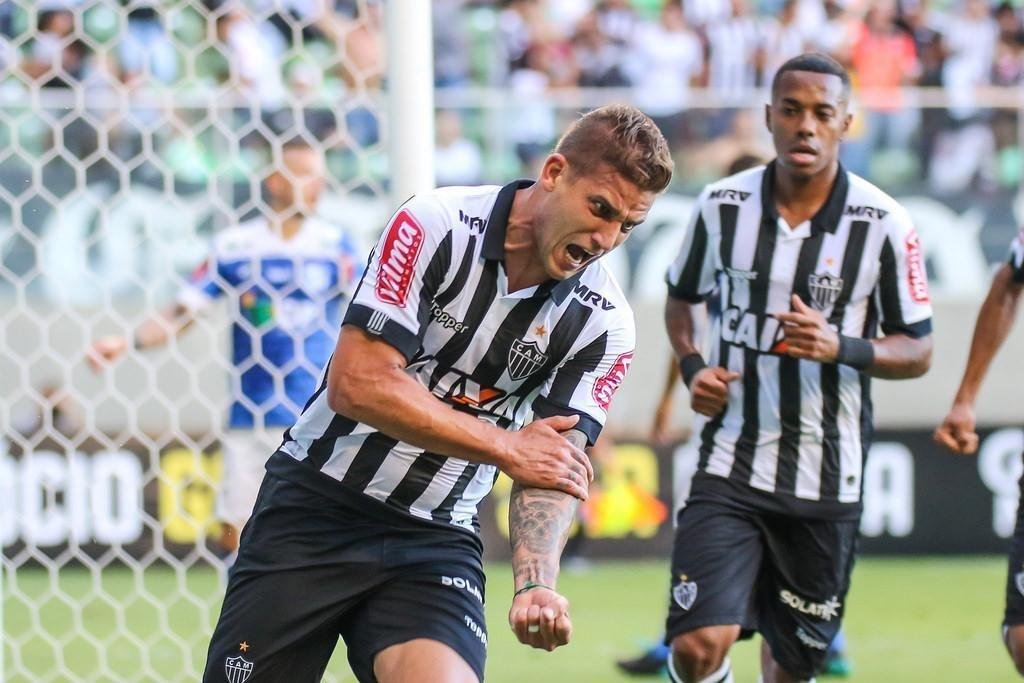 Semifinal do Campeonato Mineiro de 2017 - No jogo da volta, no Independncia, o Atltico goleou a URT por 3 a 0 e avanou  final. Rafael Moura, Robinho e Otero marcaram pelo Galo.