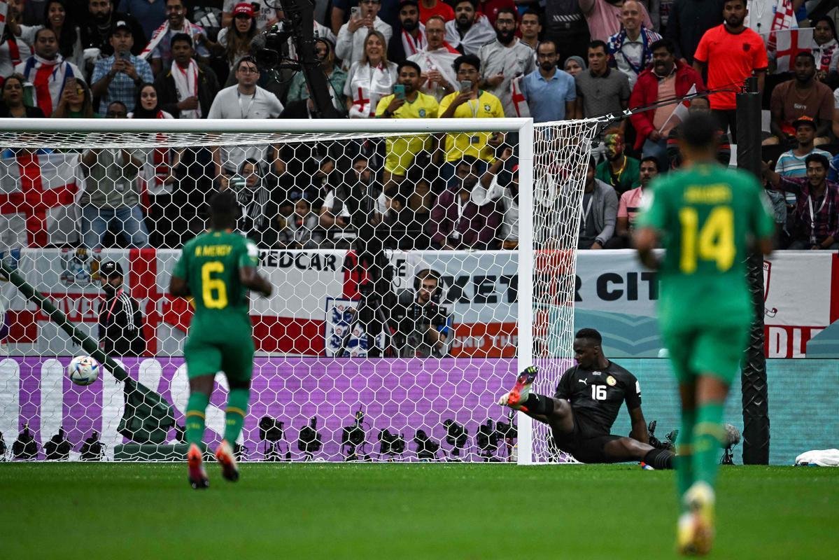 Lances da partida entre Inglaterra e Senegal, no Estdio Al Bayt, no Catar 