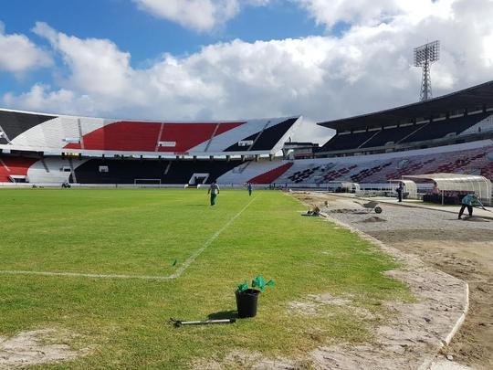 Estreia do Arruda na temporada 2020 acontece no sbado, s 19h, em um jogo do Santa Cruz pelo Campeonato Pernambucano, contra o Petrolina. Equipe corre contra o tempo para finalizar pintura e obra a tempo do jogo.