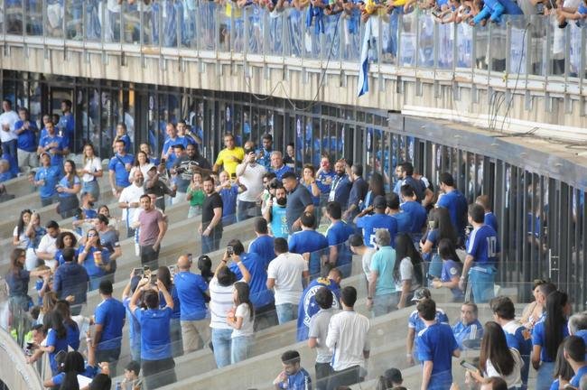 Fotos da torcida do Cruzeiro, no Mineiro, na partida contra a Ponte Preta pela 13 rodada da Srie B do Campeonato Brasileiro. Mineiro recebeu grande pblico mais uma vez