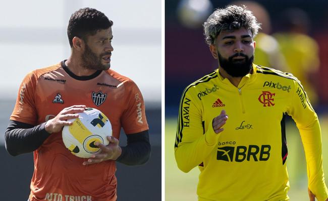 Atacantes Hulk, do Atltico, e Gabigol, do Flamengo, so os grandes destaques do clssico