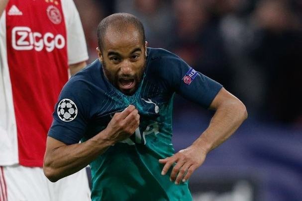 Lucas marcou três vezes contra o Ajax e conduziu o Tottenham à final da Liga dos Campeões