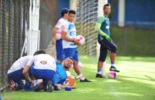 Fotos do treino do Cruzeiro desta quarta-feira (31/1), na Toca II (Ramon Lisboa/EM D.A Press)