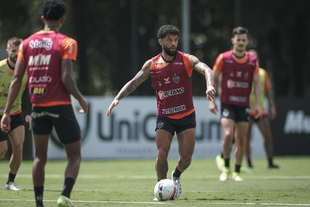 Fotos do treino do Atltico nesta quinta-feira na Cidade do Galo