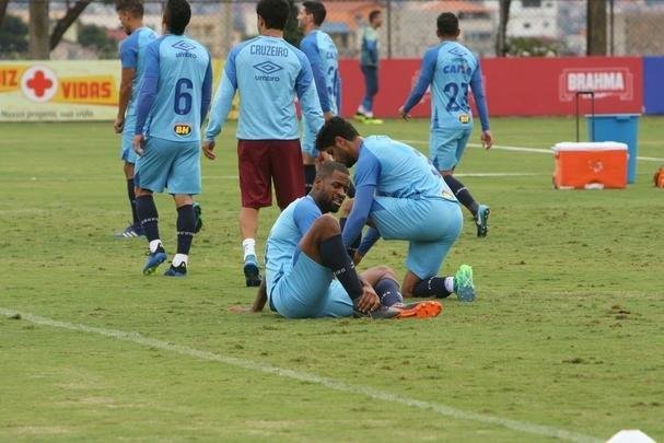 Imagens do treino do Cruzeiro neste domingo (20/05/2018)