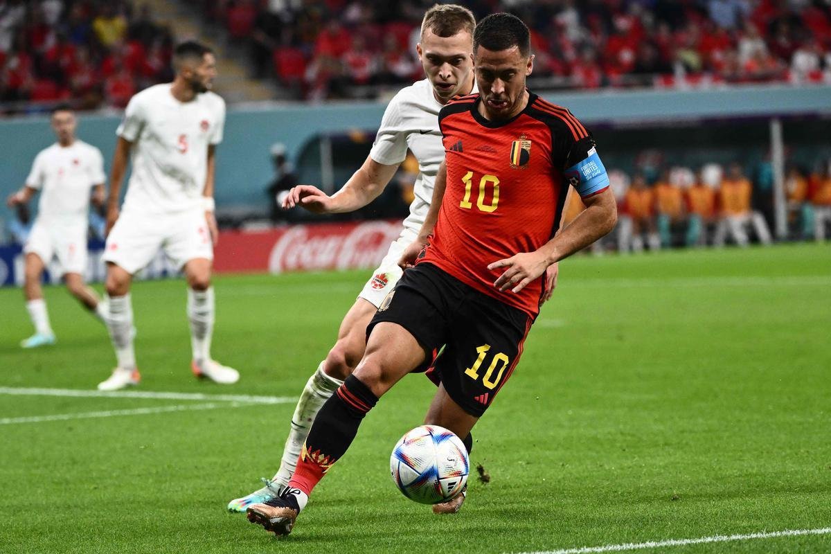 Fotos do jogo entre Blgica e Canad pelo Grupo F da Copa do Mundo