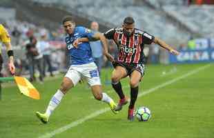 Fotos do jogo entre Cruzeiro e So Paulo