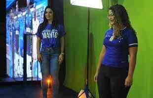 Com lanamento de uniforme e aes voltadas para o Dia Internacional da Mulher, Cruzeiro movimentou esplanada do Mineiro antes de jogo contra a URT (crdito: Juarez Rodrigues/EM D.A Press)