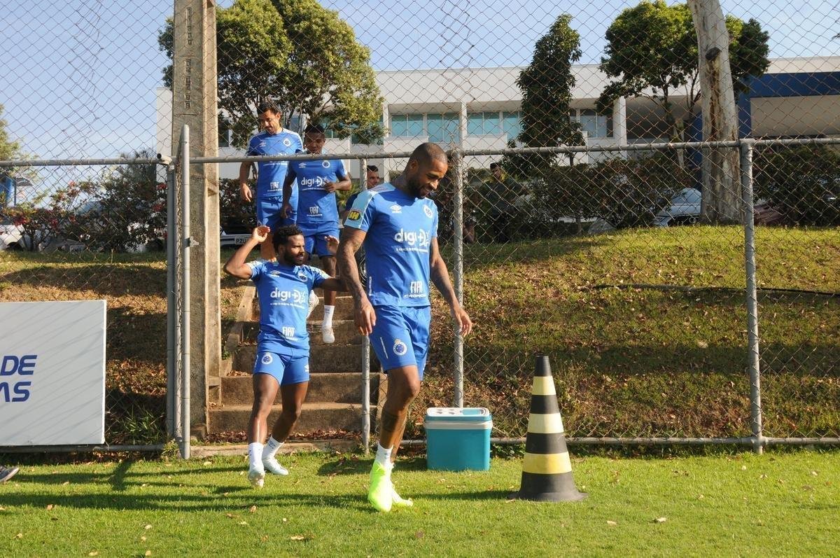 Fotos do treino do Cruzeiro desta quarta-feira, 2 de outubro, na Toca da Raposa II